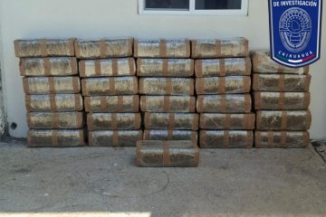 Aseguran 160 kilos de marihuana junto a camino en Guadalupe y Calvo