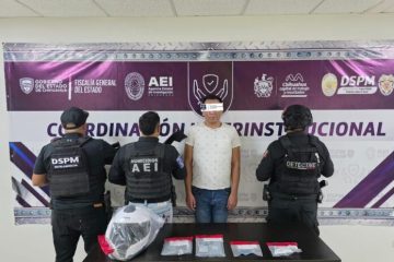 Detienen a hombre investigado por posible relación con homicidio en centro comercial